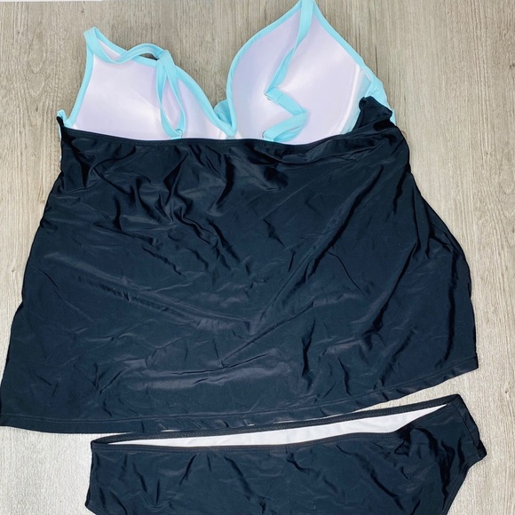 Unbranded 4XL tankini bikini bottoms blue black - Picture 5 of 9